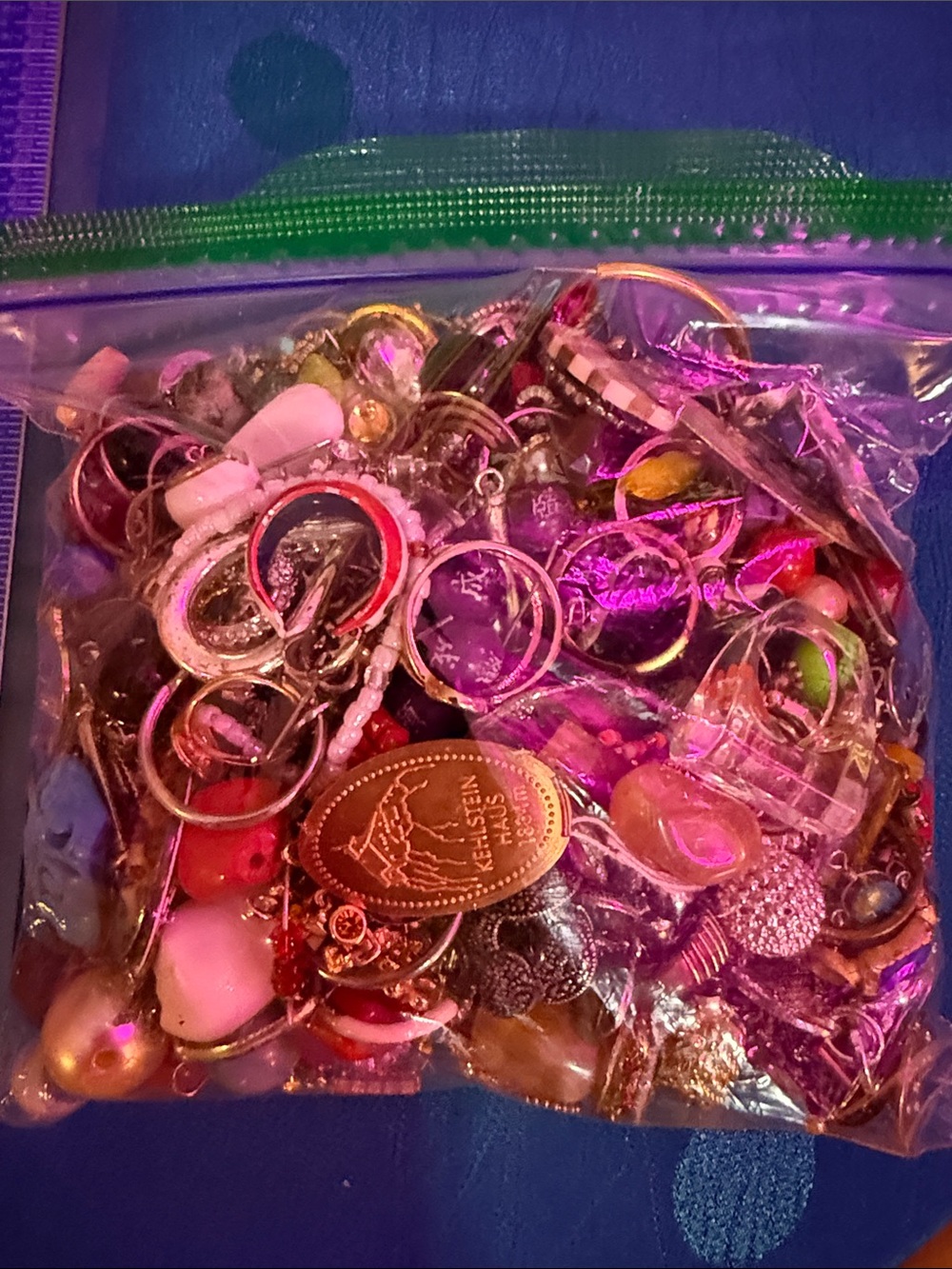 Small bag of jewelry for repurposing